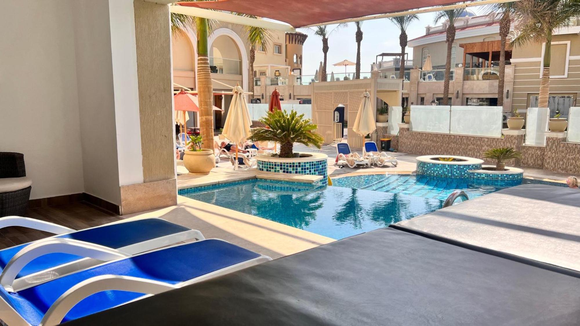 Kaisol Romance Resort Sahl Hasheesh - Adults Only Hurghada Eksteriør bilde The pool at the hotel