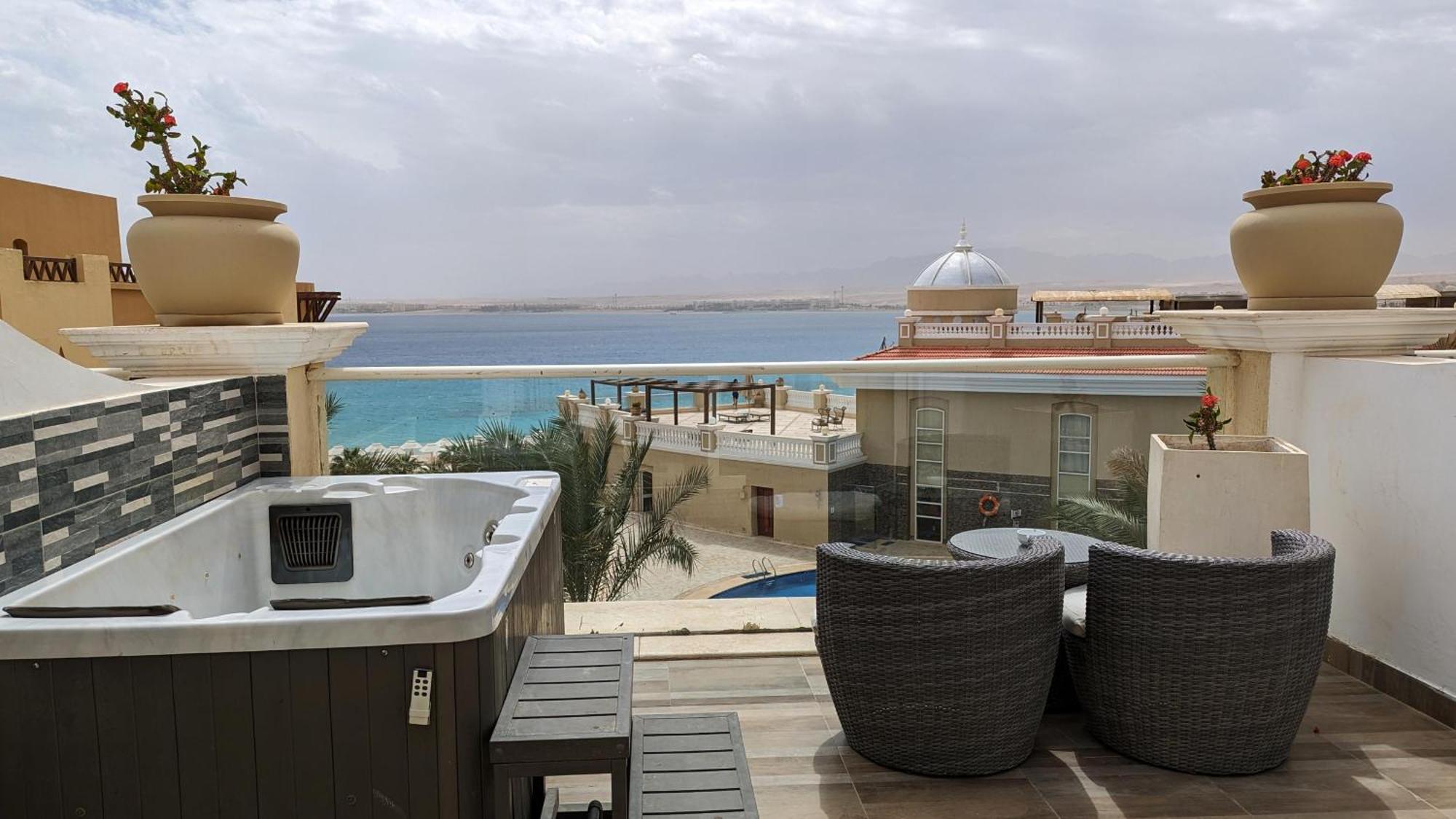 Kaisol Romance Resort Sahl Hasheesh - Adults Only Hurghada Eksteriør bilde View from the rooftop