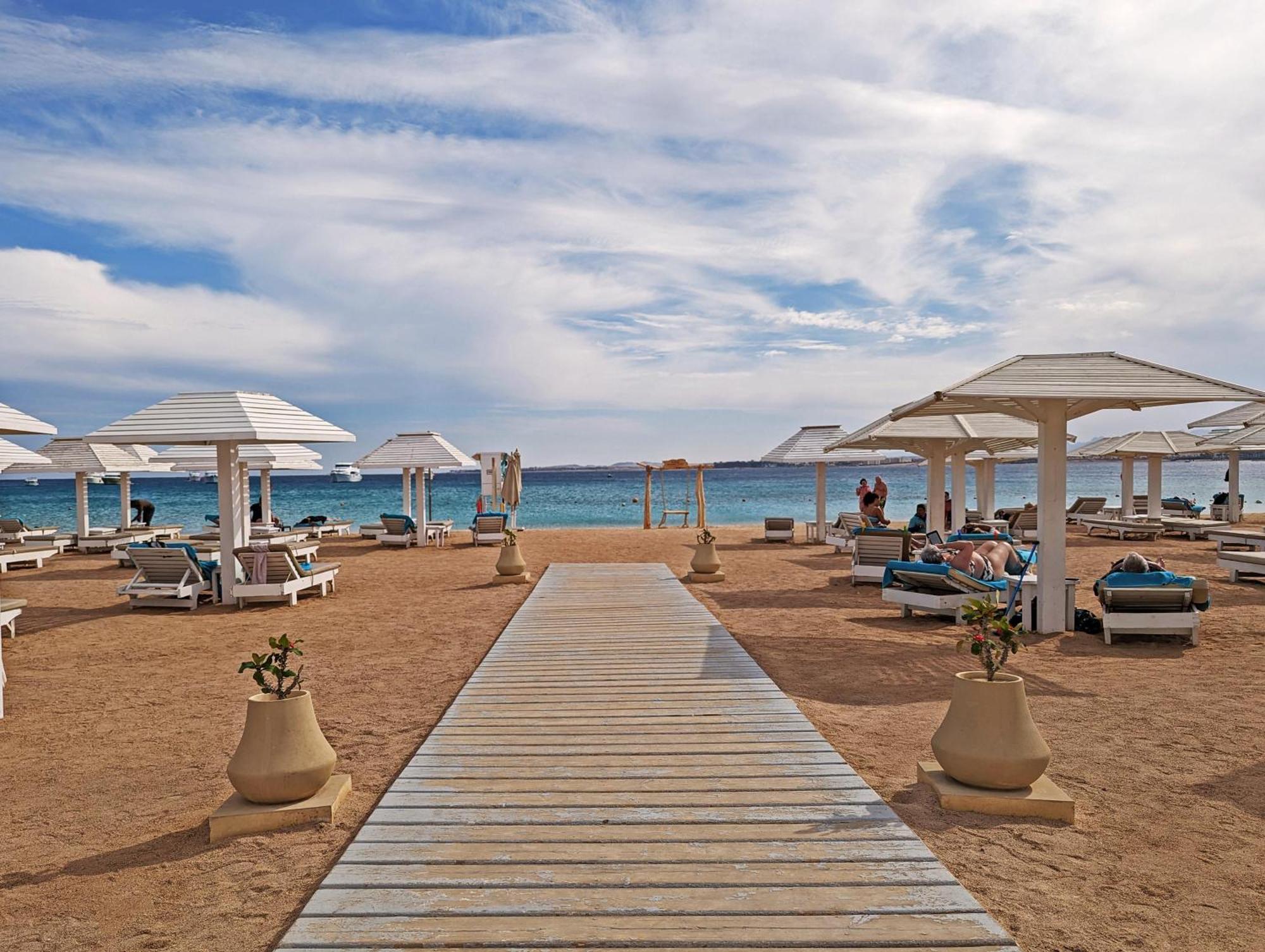 Kaisol Romance Resort Sahl Hasheesh - Adults Only Hurghada Eksteriør bilde Beach at the Hilton Sharm El Menara
